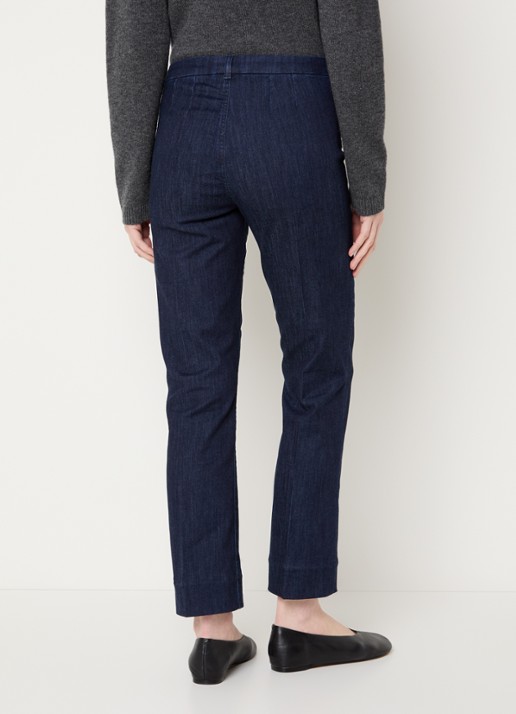 Max Mara Mid waist slim fit jeans met donkere wassing - achterkant 4 indigo