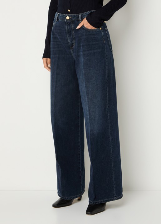 Max Mara Mid waist wide fit jeans met donkere wassing