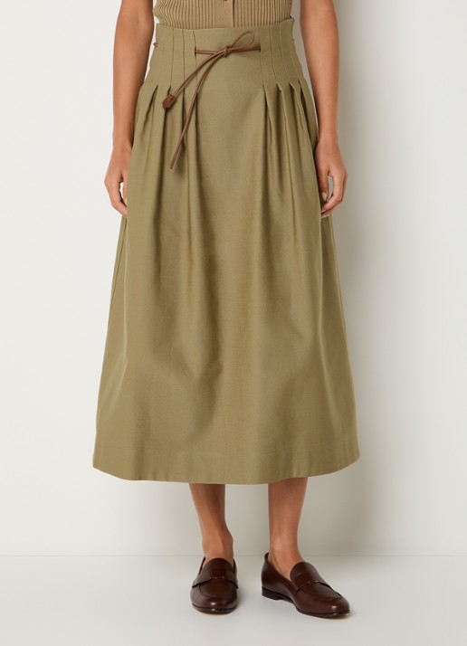 Max Mara Midi rok met plooidetail
