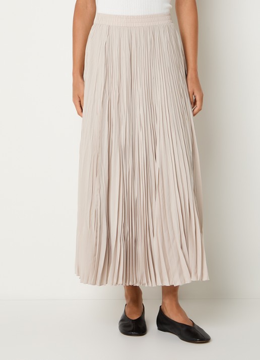 Max Mara Midi rok met plooidetail - detail 3 beige