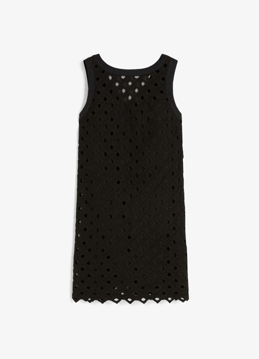 Max Mara Mini jurk met cut-out detail - voorkant 5 zwart