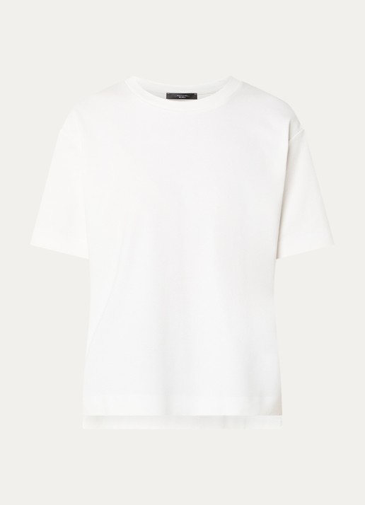 Max Mara Multid T-shirt met ronde hals - voorkant wit