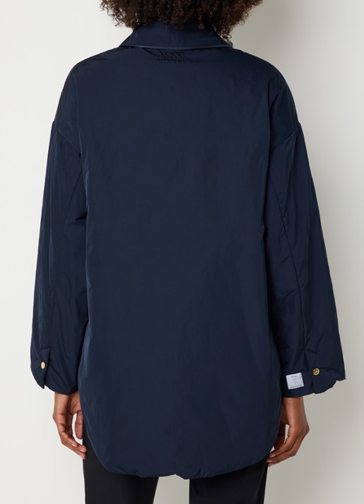 Max Mara Parka met steekzakken - achterkant 4 donkerblauw