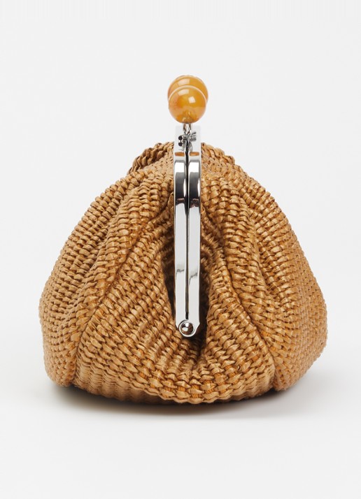 Max Mara Pasticcino Small clutch met gevlochten detail en afneembare schouderriem - detail 4 orange