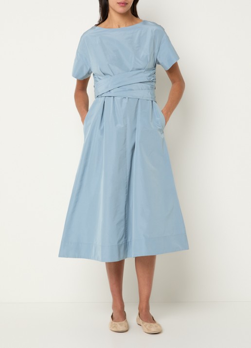 MaxMara Pioppo midi jurk met strikceintuur