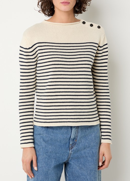 Max Mara Quadro fijngebreide trui met streepprint