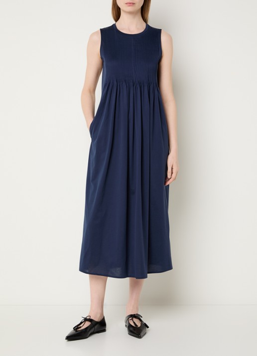 MaxMara Ricordo midi jurk met smockwerk