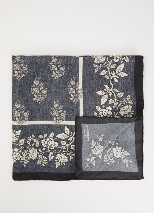 Max Mara Siam sjaal van zijde met bloemenprint 65 x 65 cm