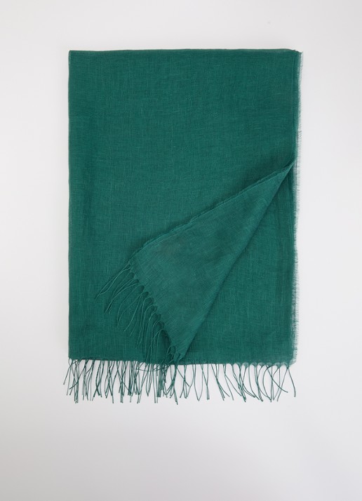 Max Mara Sjaal 189 x 70 cm - voorkant zeegroen