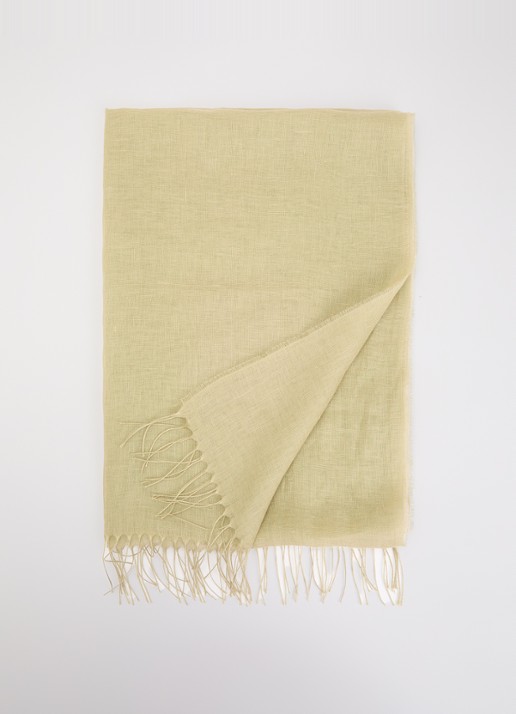 Max Mara Sjaal 189 x 70 cm - voorkant mosgroen