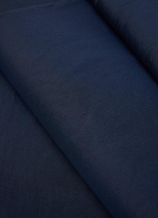 Max Mara Sjaal in zijdeblend 210 x 50 cm  - detail 3 donkerblauw