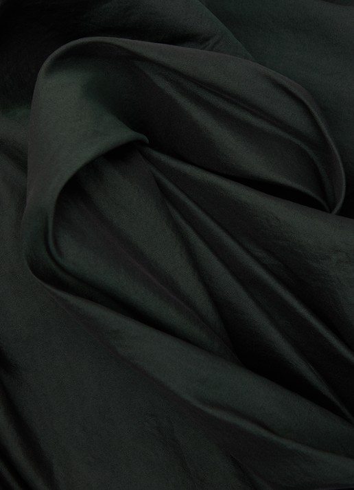 Max Mara Sjaal in zijdeblend 210 x 50 cm  - detail 3 groen