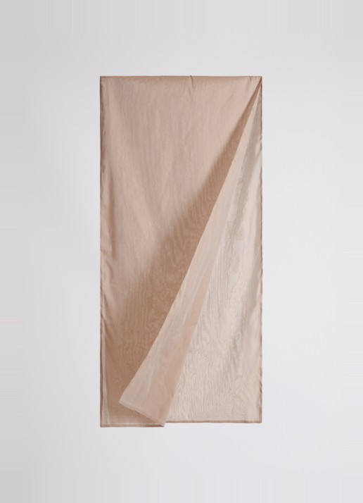 Max Mara Sjaal in zijdeblend 210 x 50 cm  - detail zand