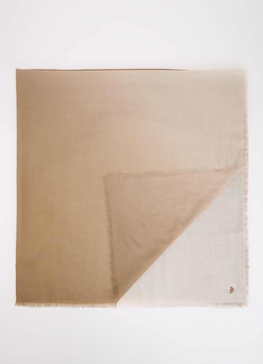 Max Mara Sjaal van wol met dip-dye dessin 140 x 140 cm