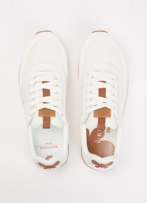 Max Mara Sneaker met details van suède - detail 3 wit