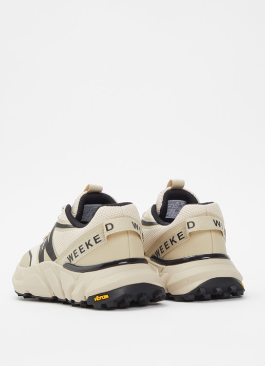 Max Mara Sneaker van mesh met logo - achterkant 5 beige