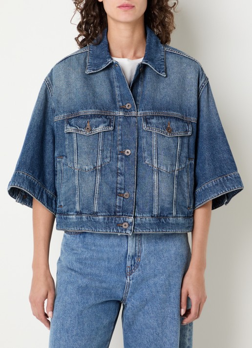 Max Mara Spijkerjas met borstzakken