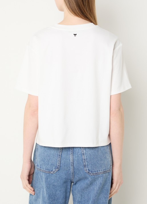 Max Mara T-shirt met borduring - achterkant 3 wit