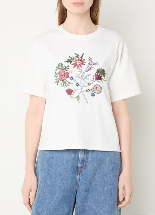 Max Mara T-shirt met borduring