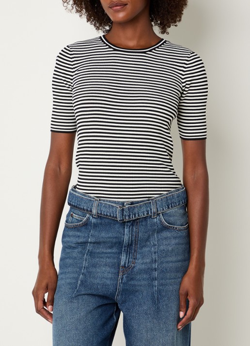 Max Mara T-shirt met streepprint