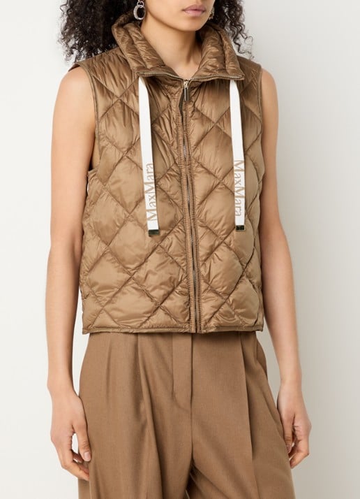 MaxMara Tregic gewatteerde bodywarmer met quilt patroon