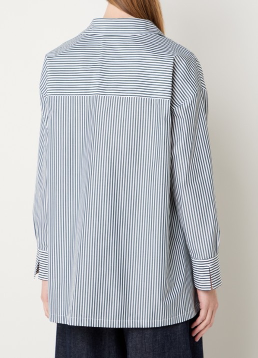 Max Mara Tuniek met streepprint - achterkant 3 groen