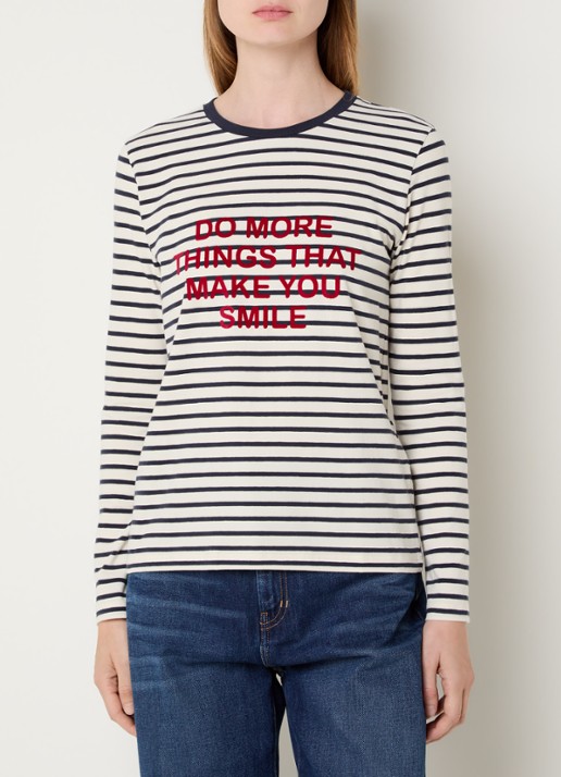 Max Mara Vicino longsleeve met streepprint