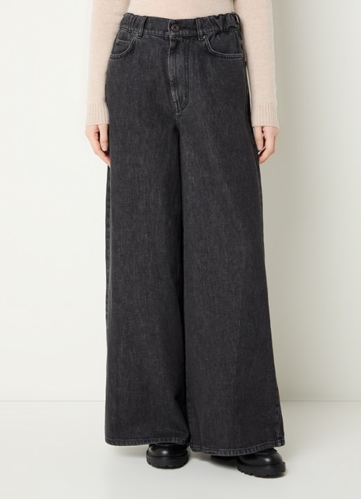 Max Mara Vortice high waist wide leg jeans met gekleurde wassing