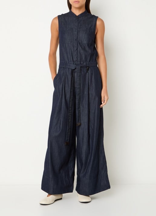 Max Mara Wide fit jumpsuit met steekzakken