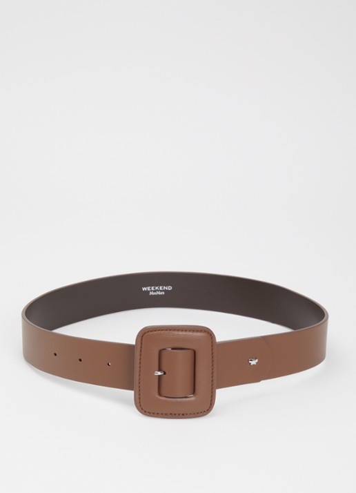 Max Mara Wkabrio riem van leer