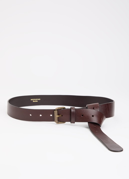 Max Mara Wkasaiso riem van leer