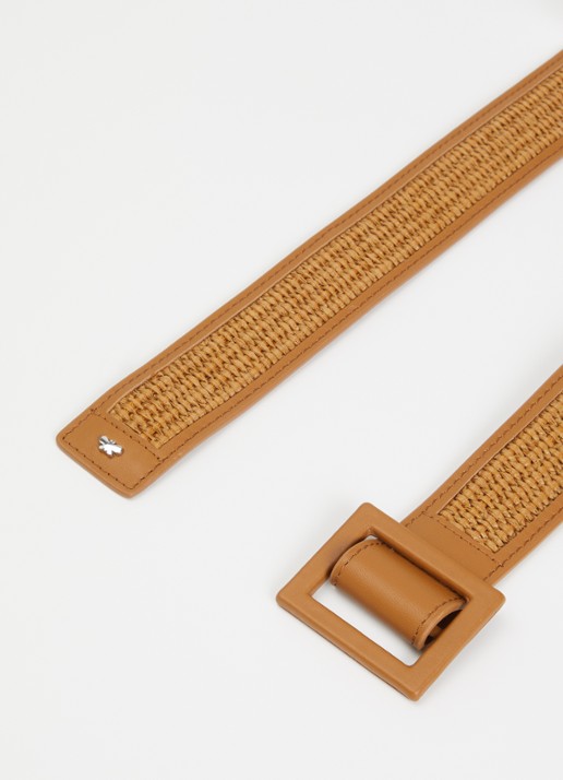 MaxMara Abocca riem met structuur - detail camel