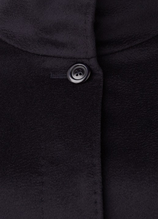 MaxMara Agnese mantel van wol met steekzakken - detail donkerblauw