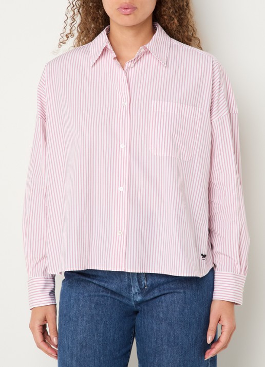 MaxMara Aureo blouse met streepprint