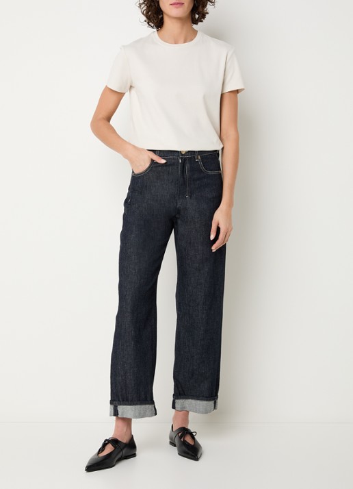 MaxMara Bella T-shirt met logoprint - voorkant 2 ivoor