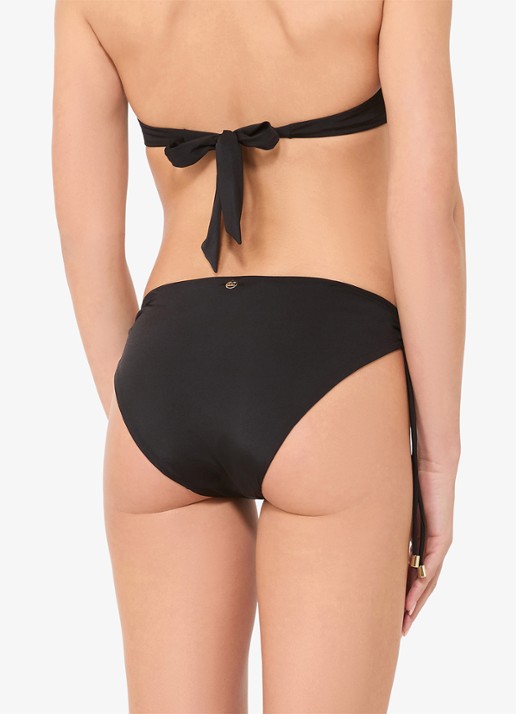 MaxMara Bikinislip met plooidetail - achterkant 6 zwart