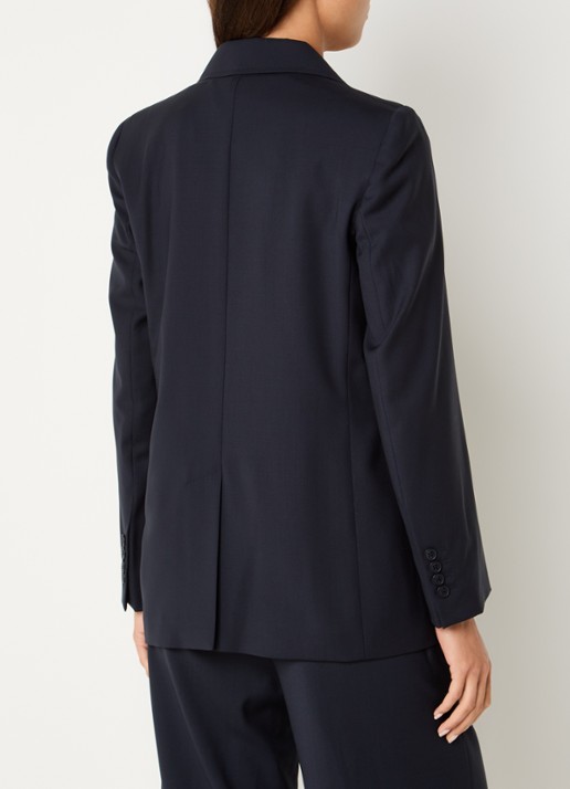 MaxMara Blazer met klepzakken - achterkant donkerblauw