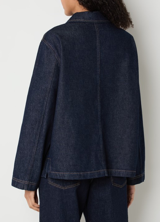 MaxMara Circoli spijkerjas met opgestikte zakken - achterkant 4 indigo