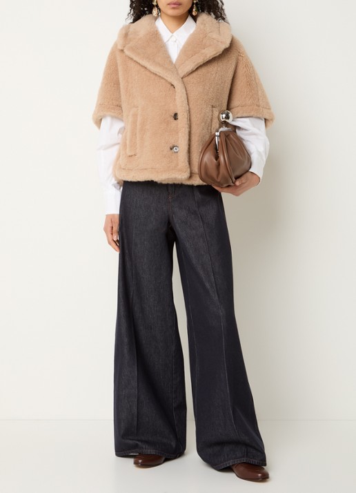 MaxMara Corvino jack in kasjmierblend - voorkant 3 camel