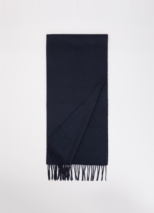 MaxMara Dalia sjaal van kasjmier met franjes 190 x 30 cm