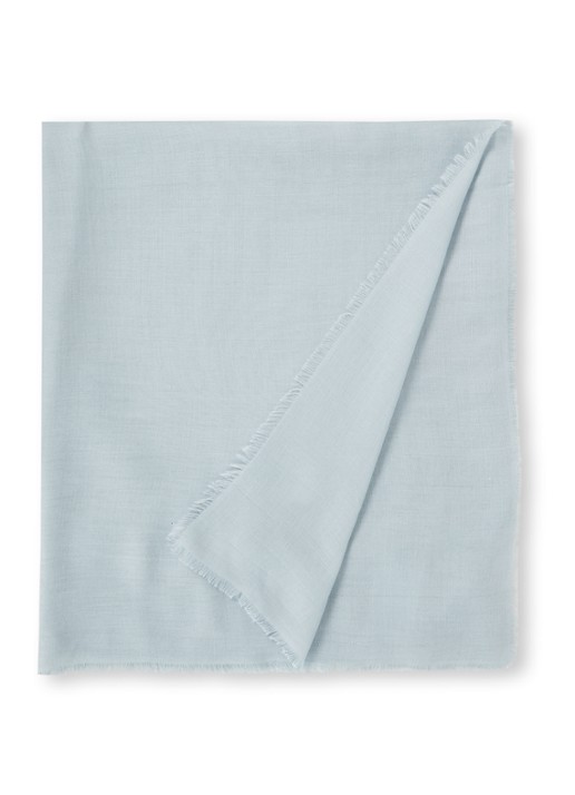MaxMara Ema sjaal in uni 140 x 140 cm - voorkant mint