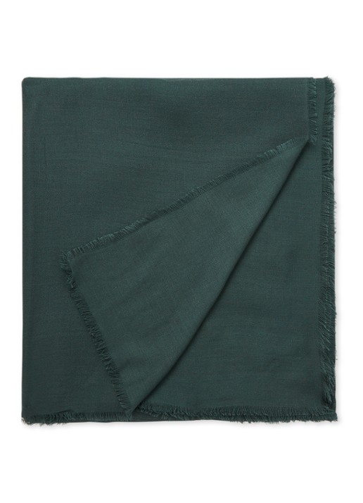 MaxMara Ema sjaal in uni 140 x 140 cm - voorkant groen