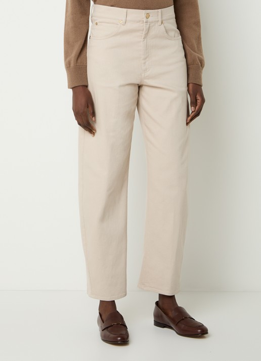 MaxMara Emily high waist tapered jeans met gekleurde wassing