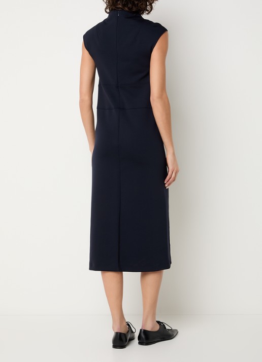 MaxMara Fatto midi jurk met steekzakken - achterkant 2 donkerblauw