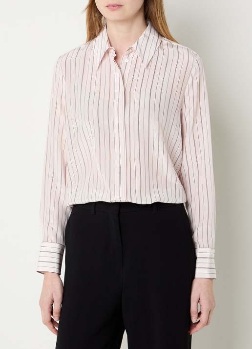 MaxMara Flirt blouse van zijde met streepprint