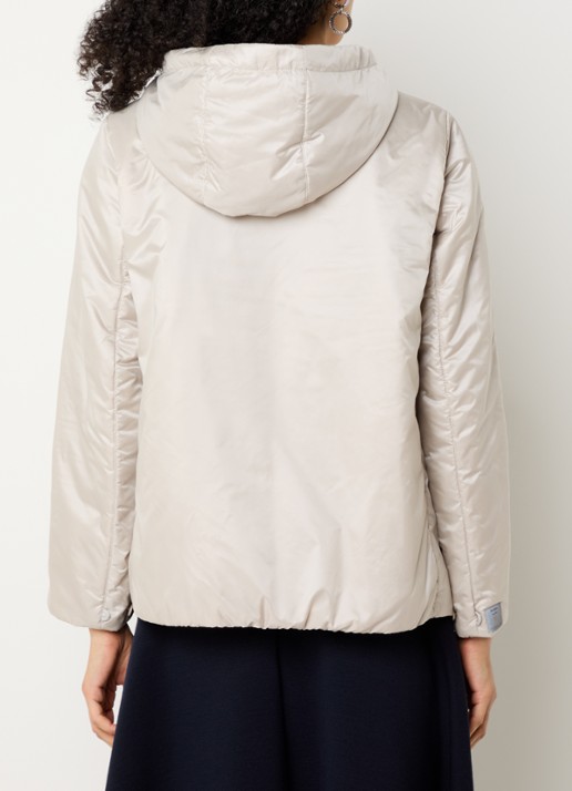MaxMara Greenh jack met capuchon - achterkant 2 creme