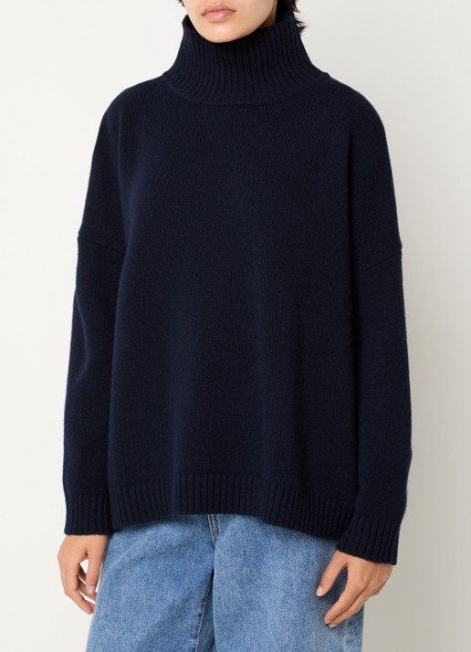 MaxMara Grofgebreide trui van wol met col