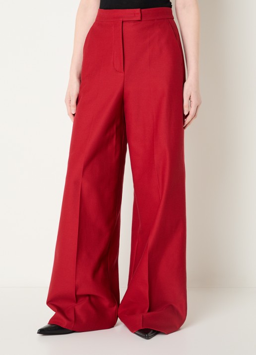 MaxMara High waist loose fit pantalon met steekzakken