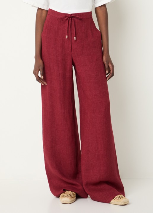 MaxMara High waist wide fit broek met steekzakken