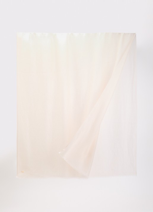 MaxMara Karauche sjaal in kasjmierblend 180 x 80 cm - detail creme
